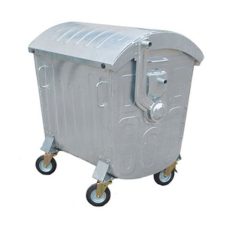 1100 Litre Dome Lid Hot Dip Galvanized Waste Bin Container