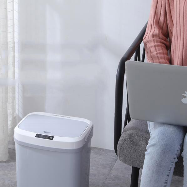 15L Automatic Touchless Intelligent Induction Motion Sensor Dustbin Trash Can, Touch-Free Rectangular Kitchen Trash Can Recycler - Image 4