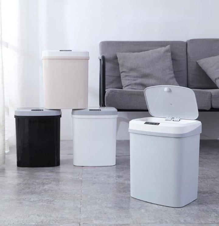 15L Automatic Touchless Intelligent Induction Motion Sensor Dustbin Trash Can, Touch-Free Rectangular Kitchen Trash Can Recycler - Image 6