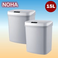 15L Automatic Touchless Intelligent Induction Motion Sensor Dustbin Trash Can, Touch-Free Rectangular Kitchen Trash Can Recycler