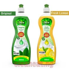 2Sure Dishwashing Liquid, Original | Lemon Fresh | 500ml | 1000ml