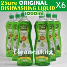 2Sure Original Dishwashing Liquid 1000ml x 6pcs