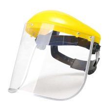Re-Usable Yellow Face Shield Helmet
