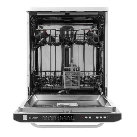 Sharp Full Sized Dishwasher - Silver - Image 2