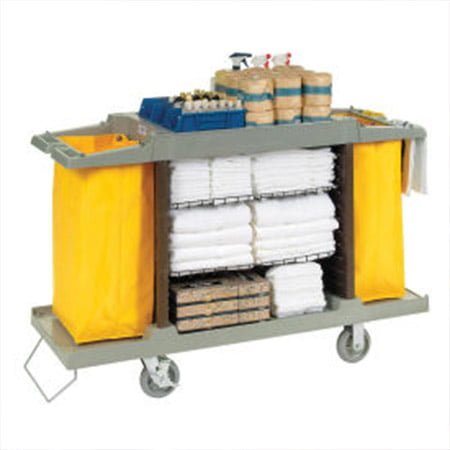 HOTEL-STORAGE-CLEANING-TROLLEY-WITH-TWO-BAGS-1.jpeg Hotel Storage Cleaning Trolley with Two Bags - Image 3