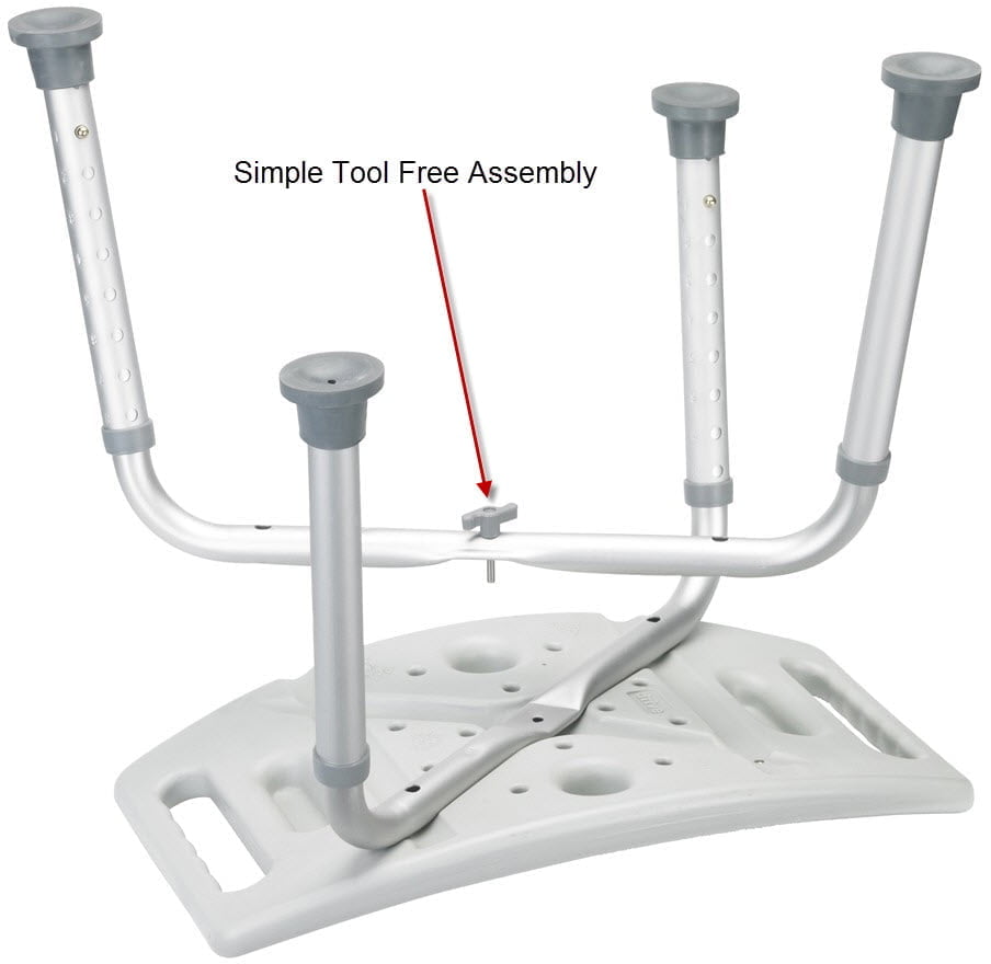 Deluxe Aluminum Shower Bench - Image 2
