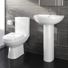 Toilet Seat, Basin & Pedestal Stand