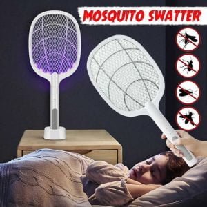 Rechargeable Mosquito Swatter with Stand