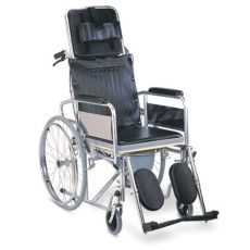 Executive Collapsible Orthopedic Commode Wheelchair