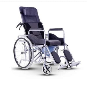 Reclining Wheelchair with Commode