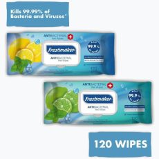 Freshmaker Antibacterial antibacterial wet wipes 120pcs