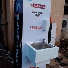 Automatic Hand Wash and Sanitizing Booth