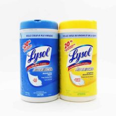 Lysol Disinfectant Dual Action Wipes (Pack of 5)