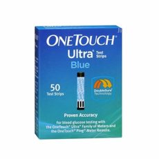 One Touch Ultra Blue Diabetic Test Strips Box Of 50