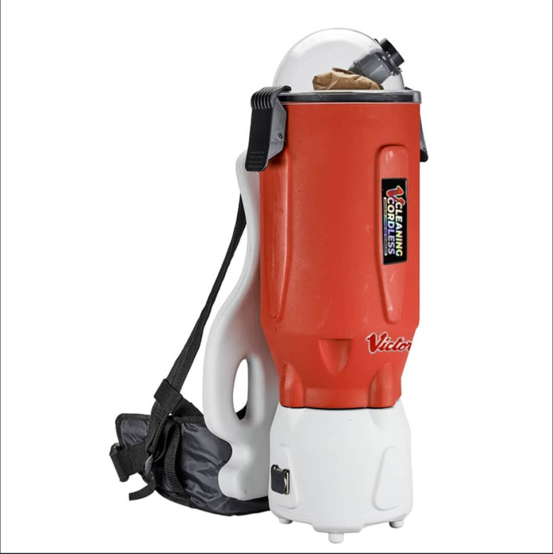 affordable Victor Backpack Vacuum in Action, Cleaning Floor Lagos Nigeria