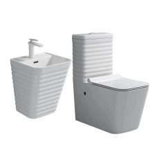 High Executive WC Toilet with soft-close seat – luxury bathroom fixtures in Lagos