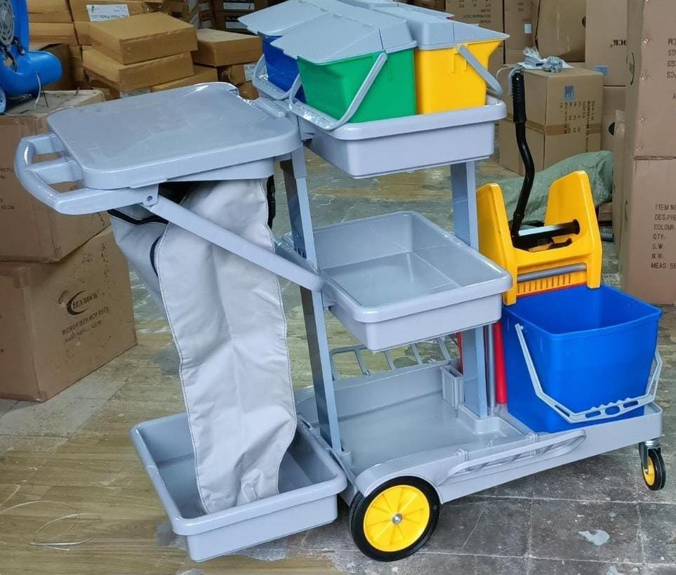 janit trol2 CHAOBAO D-11 Hotel Cleaning Trolley - Image 2