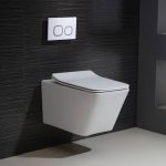 Wall-hung toilet with soft-close seat – modern toilet seats for sale in Lagos Nigeria