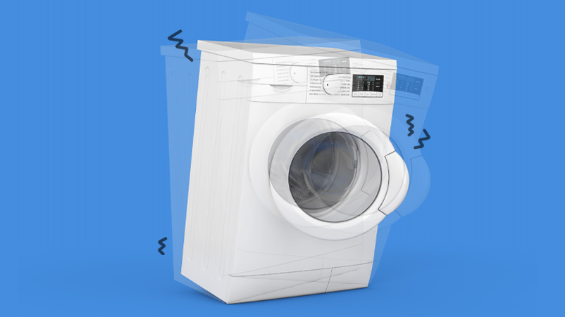 How to Stop Your Washing Machine from Moving Around Washing machine shaking on tiled floor in Lagos home